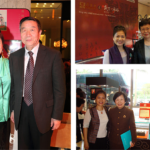 Photos with ex- deans of National Palace Museum, Ms. Feng, Ms. Chou and the ex-dean of Beijing Palace Museum, Mr. Cheng Beijing Royal Trend exhibition